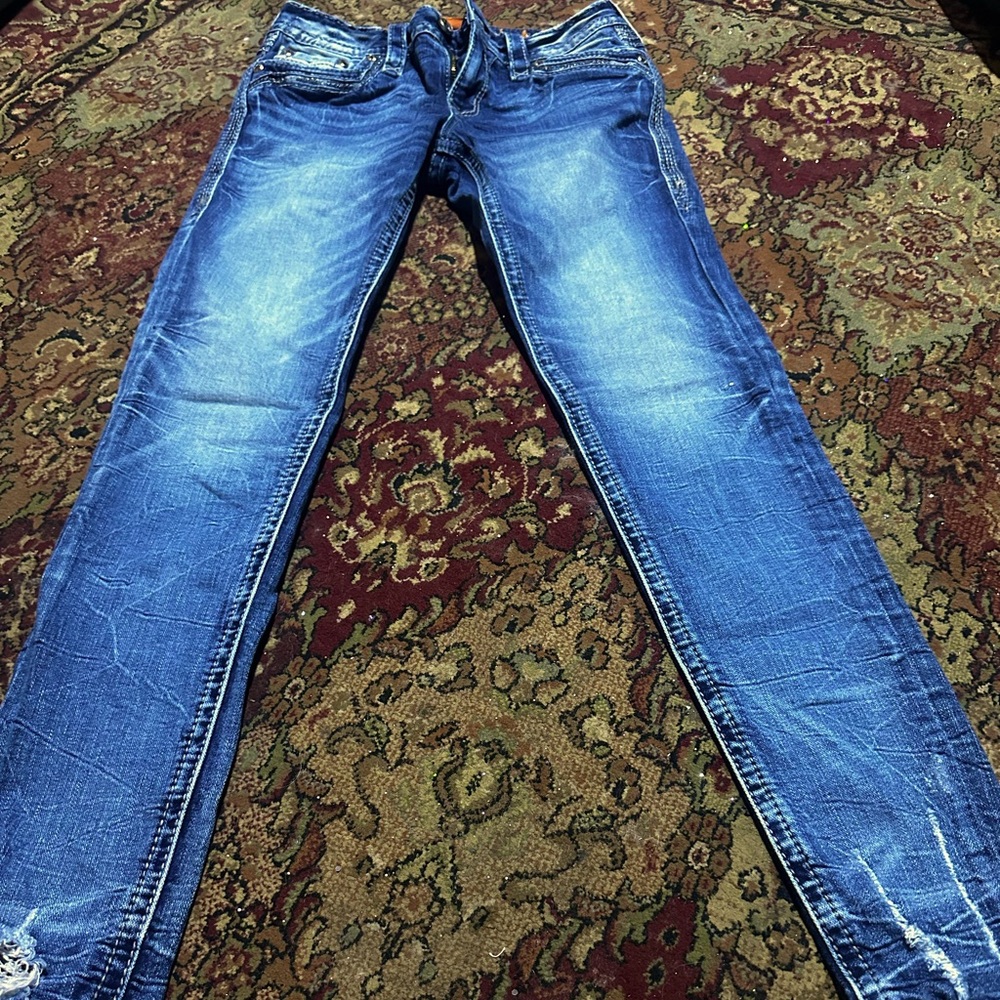 Size 27 skinny rock revival jeans I like new